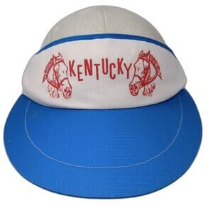 Kentucky Horse Strapback Visor Hat Multicolor One Size Adjustable